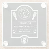 Käsehersteller Glasuntersetzer (Rückseite)