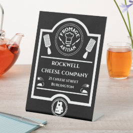 Käsehersteller Sockelschild