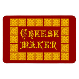Käsehersteller Vintage Küchenkunst Magnet