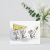Käseherstellung (mit Oliven) Postkarte (Stehend Vorderseite)