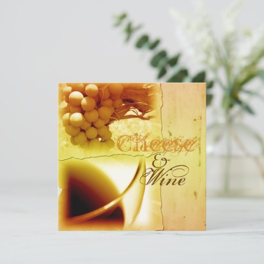 Käseherstellung Pairing Party CUSTOMIZE Einladung (Stehend Vorderseite)