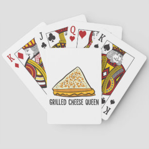 Käsekönigin Lustige gegrillte Käse Spielkarten