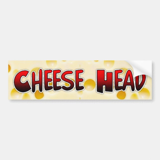 Käsekopf Wisconsin Spaß Autoaufkleber (Vorne)
