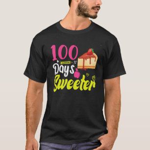 Käsekuchen 100 Tage Schulausstatung für Lehrer T-Shirt