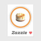 Käsekuchen Creamy Aufkleber (Blatt)