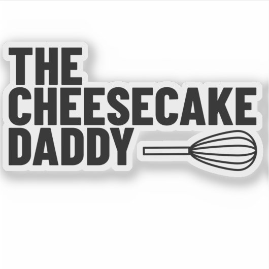 Käsekuchen Daddy Sticker (Vorderseite)