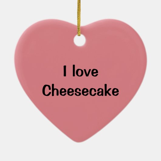 Käsekuchen, der die Kirschen übersteigen Pastete Keramik Ornament (Hinten)