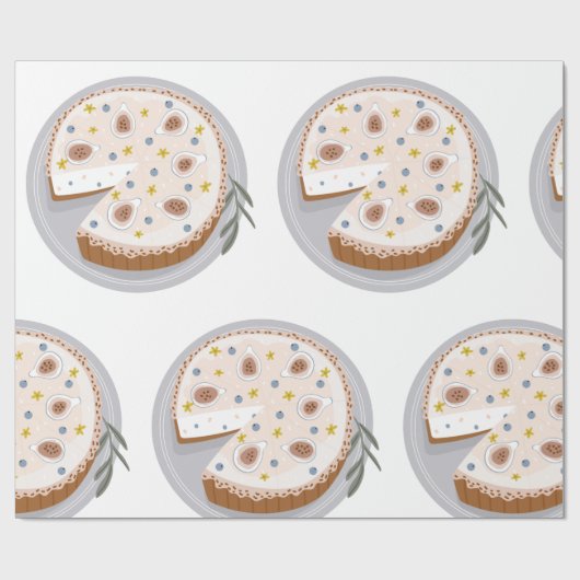 Käsekuchen Geschenkpapier (Flach)