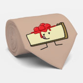 Käsekuchen, leckende Kirschen, die Kuchen-Kruste a Krawatte (Gerollt)