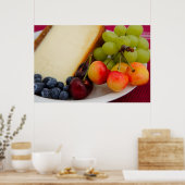 Käsekuchen mit Obst Poster (Küche)
