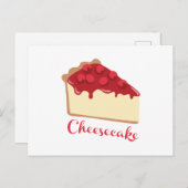 Käsekuchen Postkarte (Vorne/Hinten)