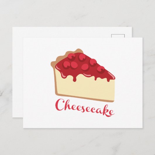 Käsekuchen Postkarte (Vorne/Hinten)