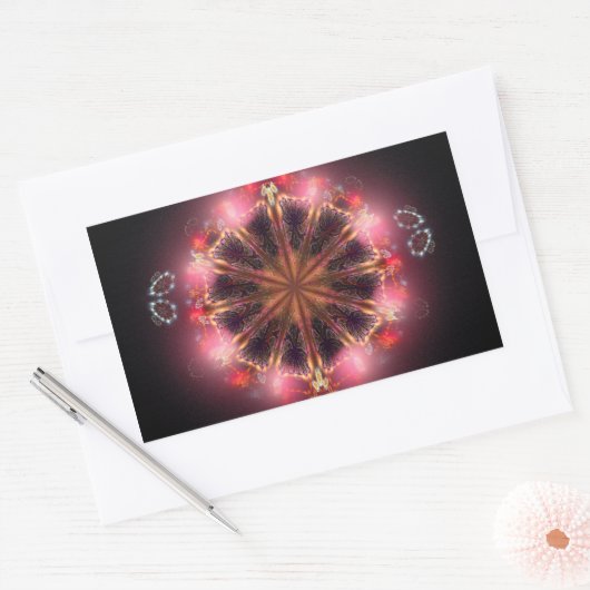 Käsekuchen Rechteckiger Aufkleber (Umschlag)