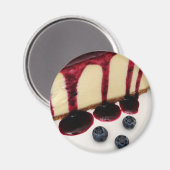 Käsekuchen und Blaubeeren Magnet (Vorderseite/Rückseite)