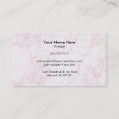 Käsekuchen-Visitenkarten Visitenkarte (Rückseite)