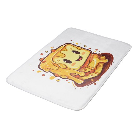 Käseliebhaber Badematte (Schrägansicht)