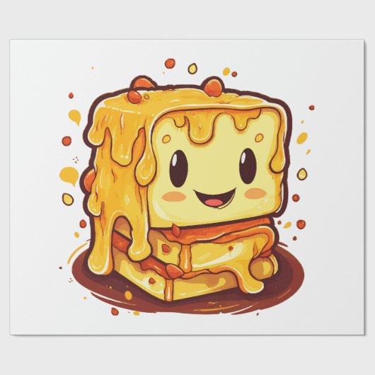 Käseliebhaber Geschenkpapier (Flach)