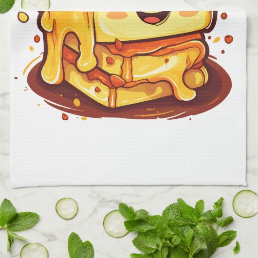 Käseliebhaber Geschirrtuch (Gefaltet)