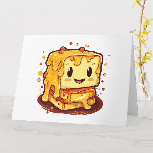 Käseliebhaber Karte (Gelbe Blume)