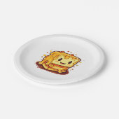 Käseliebhaber Pappteller (Schrägansicht)