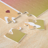 Käseliebhaber Pizza Ombre Gradient Colorful Puzzle (Seite)