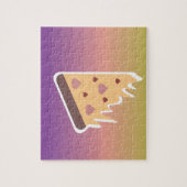 Käseliebhaber Pizza Ombre Gradient Colorful Puzzle (Vertikal)