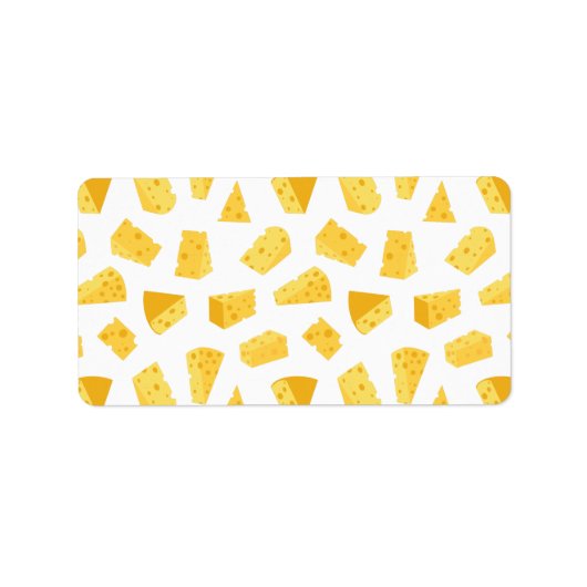 Käsemuster Rücksendeadresse Adressaufkleber (Vorne)