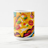 Käsenachos-Explosion-Muster Kaffeetasse (Mittel)