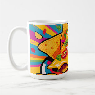 Käsenachos-Explosion-Muster Kaffeetasse