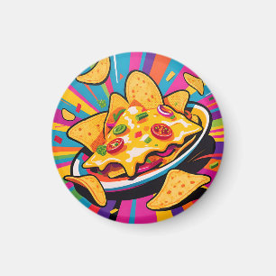 Käsenachos-Explosion-Muster Magnet