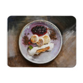 Käsepfannkuchen mit Berries - Gourmet-Küche Magnet (Horizontal)