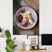 Käsepfannkuchen mit Berries - Gourmet-Küche Poster (Heimbüro)