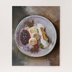 Käsepfannkuchen mit Berries - Gourmet-Küche Puzzle