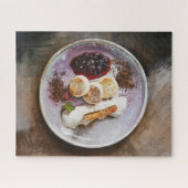 Käsepfannkuchen mit Berries - Gourmet-Küche Puzzle (Horizontal)