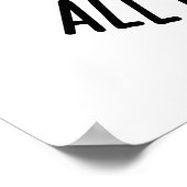 Käsepistolen machen mich in der Essenspuppe ganz s Poster (Ecke)