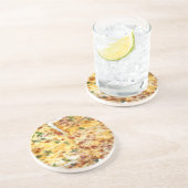 Käsepizza Getränkeuntersetzer (Seite)