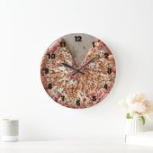 Käsepizza Große Wanduhr (Zuhause)
