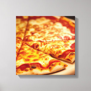 Käsepizza Leinwanddruck