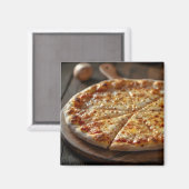Käsepizza Magnet (Vorderseite/Rückseite)