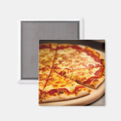 Käsepizza Magnet (Vorderseite/Rückseite)