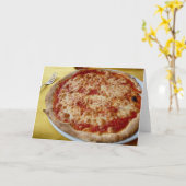 Käsepizzakarte Karte (Gelbe Blume)