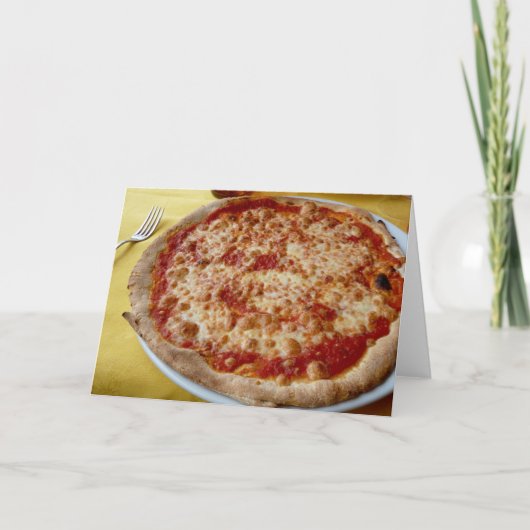 Käsepizzakarte Karte (Vorderseite)