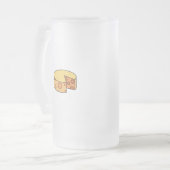 Käserad Mattglas Bierglas (Vorderseite Links)