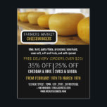Käseräder, Käsewerbung Flyer<br><div class="desc">Käsesalben, Käsemonger-Flyer von der Visitenkarte Store.</div>