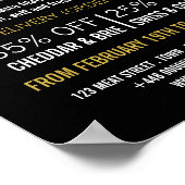 Käseräder, Käsewerbung Poster (Ecke)