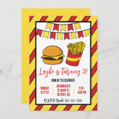 Käsermeister und Fries Geburtstagsparty Einladung (Vorne/Hinten)