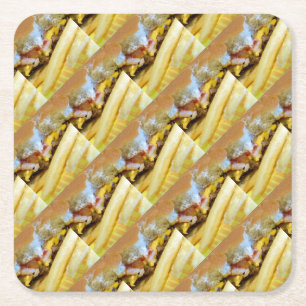 Käsermeister und Fries Rechteckiger Pappuntersetzer