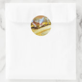 Käsermeister und Fries Runder Aufkleber (Tasche)