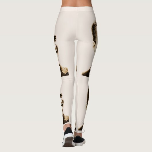 Kaserneobama-helles cremefarbenes leggings (Rückseite)