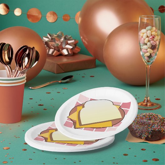 Käsesandwich-Fun Food Pappteller